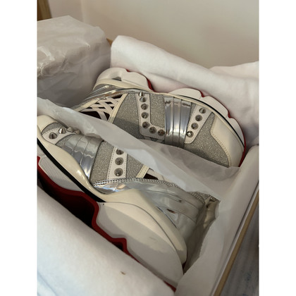 Christian Louboutin Trainers Leather in Silvery