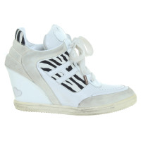 Hogan Sneakers-Wedges in wit