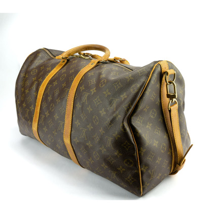 Louis Vuitton Keepall 50 Bandouliere Leather in Brown