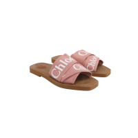 Chloé Sandalen aus Canvas in Rosa / Pink