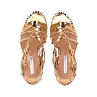 Diane Von Furstenberg Sandalen aus Leder in Gold