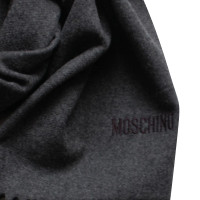 Moschino écharpe en laine grise