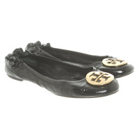 Tory Burch Slippers/Ballerinas Patent leather in Black