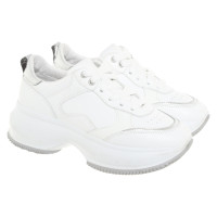 Hogan Chaussures de sport en Cuir en Blanc