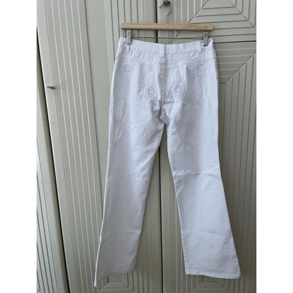 Chloé Jeans in Cotone in Bianco