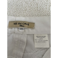 Chloé Jeans en Coton en Blanc
