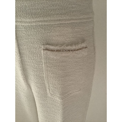 Cambio Paio di Pantaloni in Cotone in Crema
