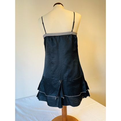 Twin Set Simona Barbieri Kleid aus Baumwolle in Schwarz