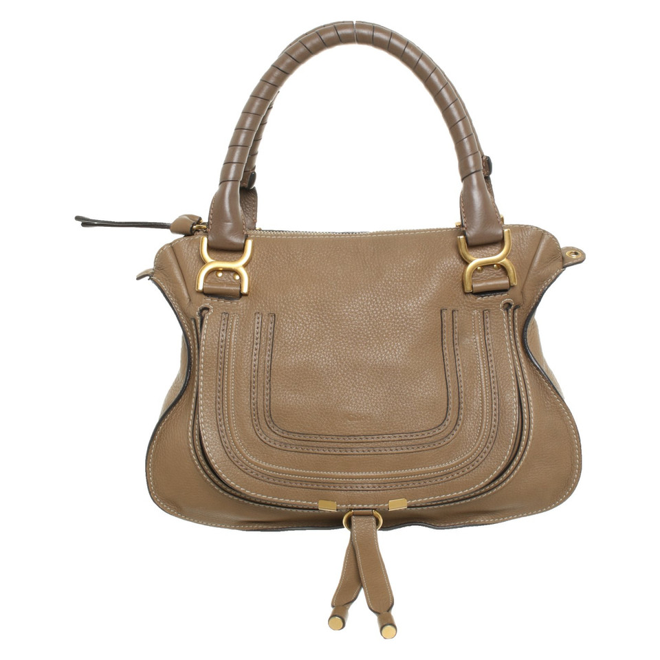 Chloé Handtasche aus Leder in Ocker