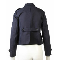 Miu Miu Jacket/Coat Cotton in Blue