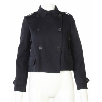 Miu Miu Jacket/Coat Cotton in Blue