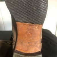 Hermès Stivali in Pelle scamosciata in Beige