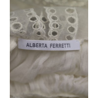 Alberta Ferretti Vestito in Seta in Bianco