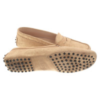 Tod's Gold colored moccasins