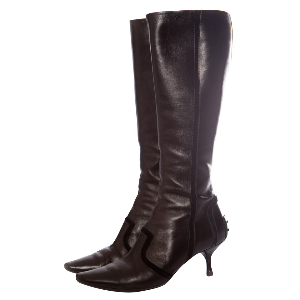 Tod's Black leather boots