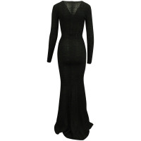 Alaïa Kleid aus Viskose in Schwarz