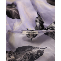 Miu Miu Kleid aus Seide in Violett