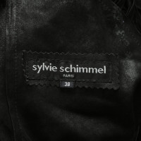 Sylvie Schimmel Jacke/Mantel aus Leder in Schwarz