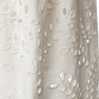 Isabel Marant Etoile White skirt with lace pattern