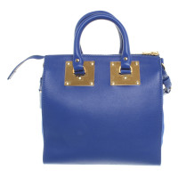 Sophie Hulme Leather Handbag in Blue