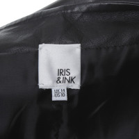 Iris & Ink abito in pelle di colore nero