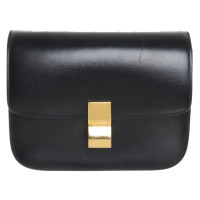 Céline Classic Bag Medium Leer in Zwart