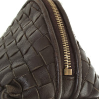 Bottega Veneta Make-up tas in donkerbruin