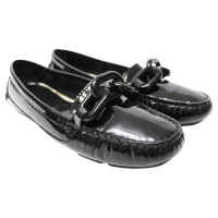 Burberry Slippers/Ballerinas Patent leather in Black