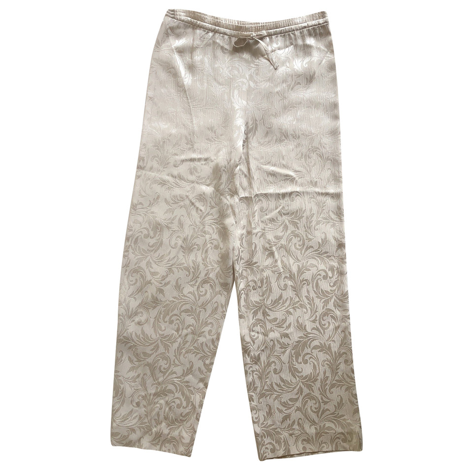 Escada Paire de Pantalon en Soie en Beige