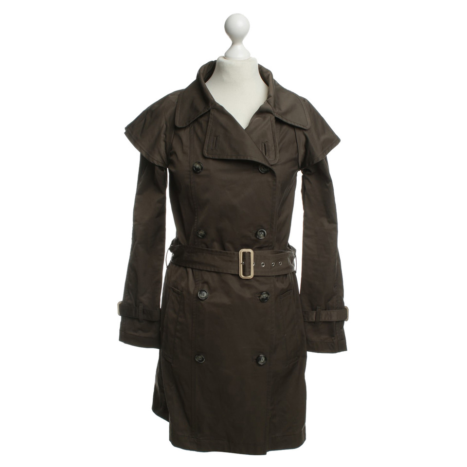 Moschino Love Trenchcoat in olijfolie