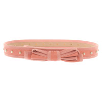 Red (V) Belt Leather in Pink