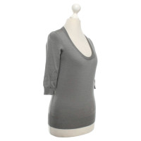 Yves Saint Laurent Fine Knitting top in grey