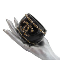 Chanel Bangle with Rhinestones and rivets 