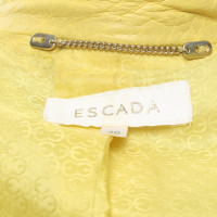 Escada Jacket/Coat Leather in Yellow