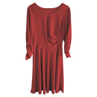 Donna Karan zijden jurk in rood