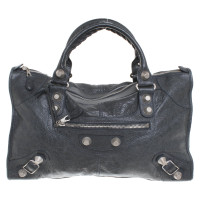 Balenciaga Handtasche aus Leder in Petrol