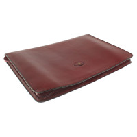 Aigner Bordeaux-colored leather briefcase