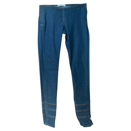 Yves Saint Laurent Trousers Jeans fabric in Blue