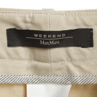 Max Mara Cotton trousers in beige