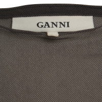 Ganni Wrap dress with graphic patterns