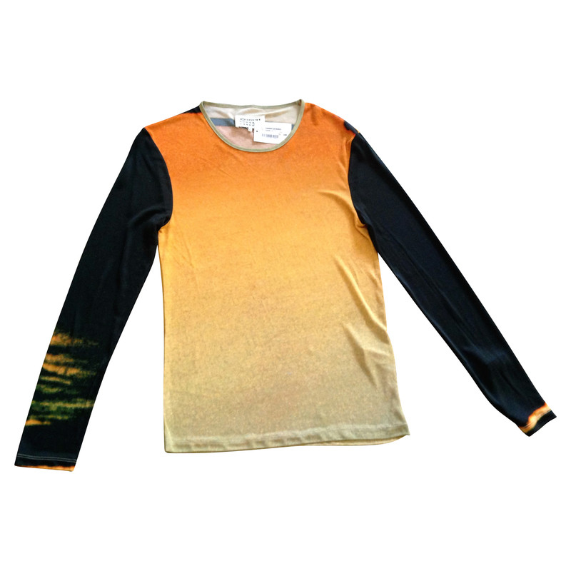 Maison Martin Margiela Long-sleeved shirt in orange/black