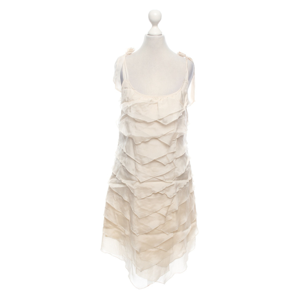 Designers Remix Kleid aus Seide in Creme