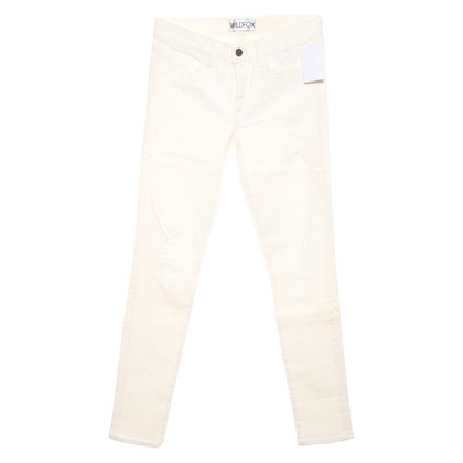 Wildfox Jeans aus Baumwolle in Creme