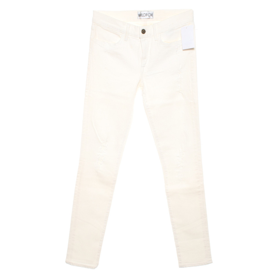 Wildfox Jeans in Cotone in Crema