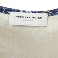 Dries Van Noten Blouse en soie avec jupe
