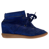 Isabel Marant Sneaker in Pelle scamosciata in Blu