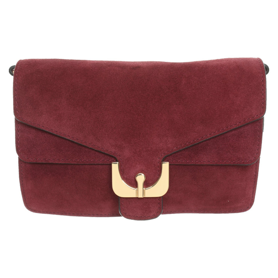 Coccinelle Ambrine Suede Crossbody aus Wildleder in Bordeaux