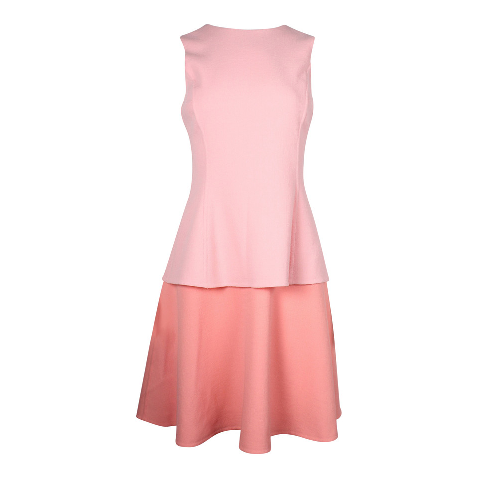 Oscar De La Renta Dress Wool in Pink