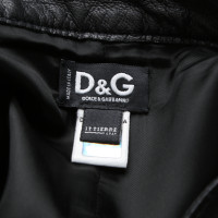 Dolce & Gabbana Jupe en Cuir en Noir
