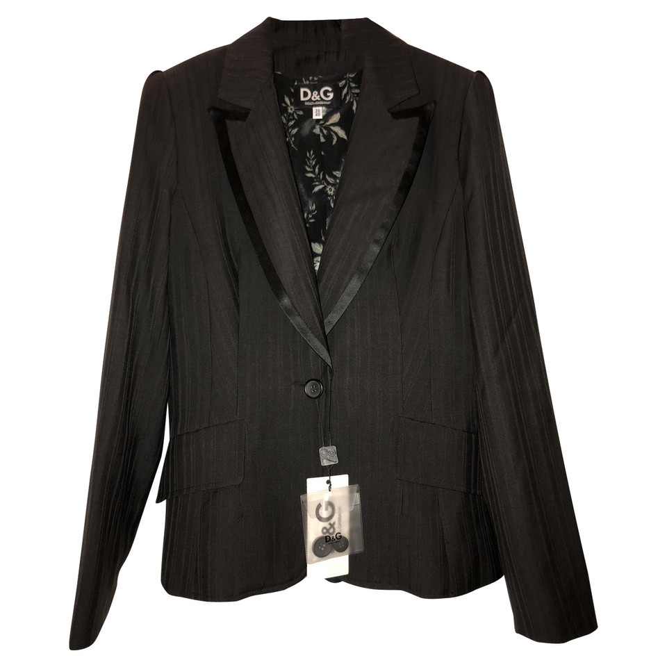 D&G Blazer Wol in Zwart